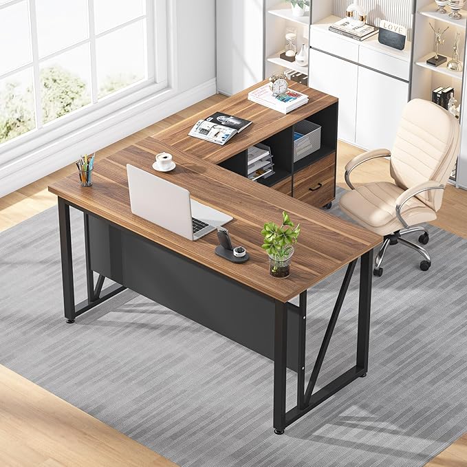 Tribesigns 55-Inch Executive Computer Desk - Image 4