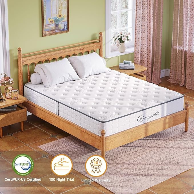 Twin XL Mattress 10 Inch-Hybrid Mattress in a Box-Individual Pocket Springs - Image 5