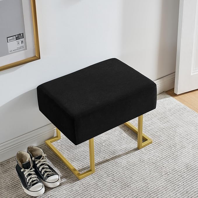 Modern Style Bedroom Single Seat Bench, Cushioned Bed end Stool, Living Room - Image 3