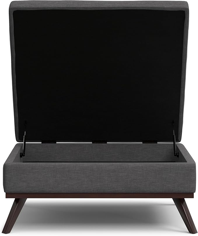 SIMPLIHOME Owen 40 inch Wide Mid Century Modern Square XL Coffee Table Storage - Image 8