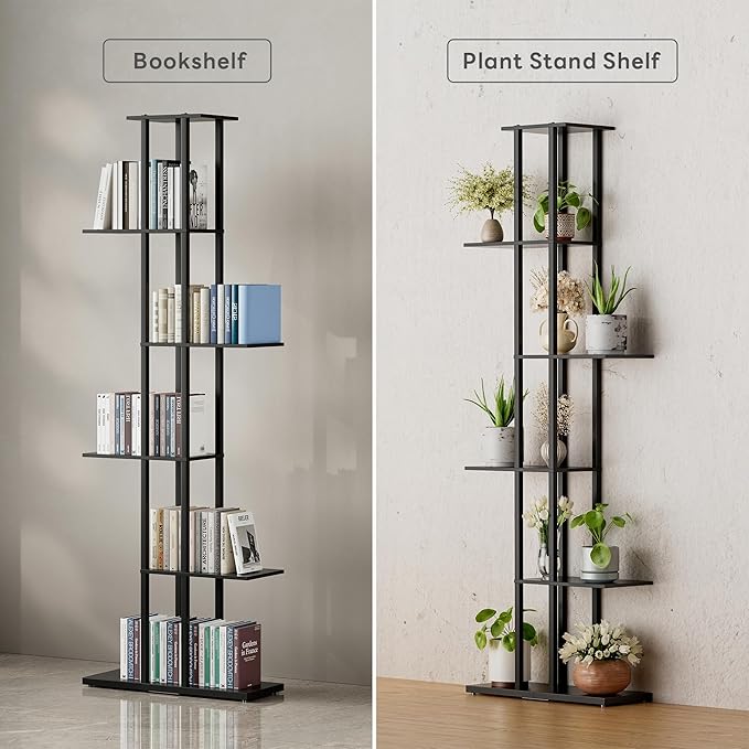 Bookshelf，Small Bookcase for Small Space，6-Tier Bookshelf for Living Room - Image 5