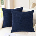 CaliTime Throw Pillow Covers Decorative 26 X 26 Inches Pack of 2 Cozy Chenille by CaliTime