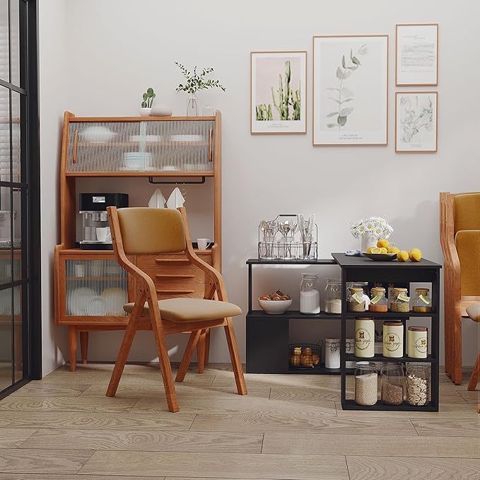 HOMCOM L Shaped Desk, Corner Computer Desk, 360 Degree Rotating Home Office Desk - Image 7