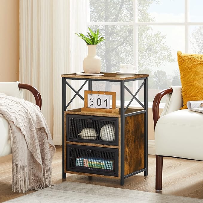 VECELO End Tables Set of 2 - Image 4