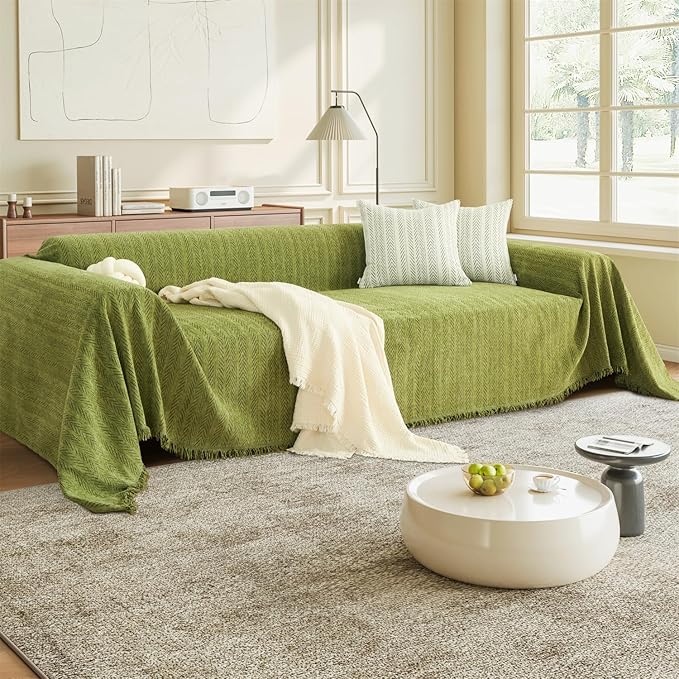 Nobildonna Sofa Cover Washable Soft Thicken Chenille Couch Cover by Nobildonna