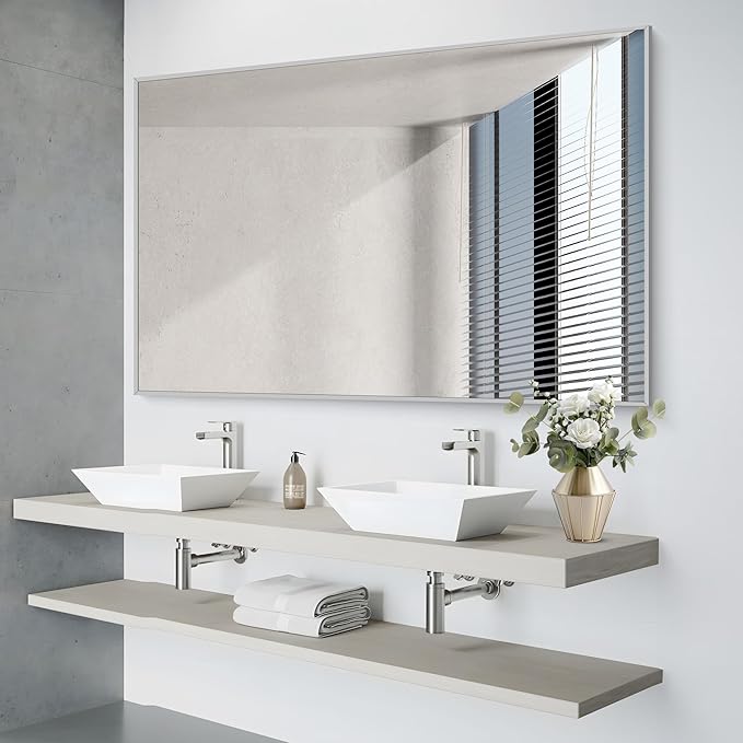 36x55 inch Bathroom Mirror, Large Rectangular Wall Mirrors - Image 2