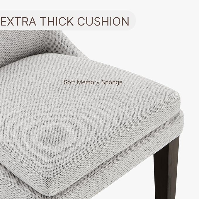 Upholstered Dining Chairs Modern Sidechair Performance Fabric High Back - Image 4