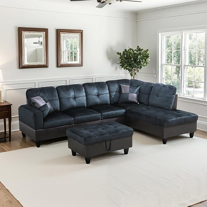 NicBex Sectional Couch 3 Pieces Sofa Set - Image 2