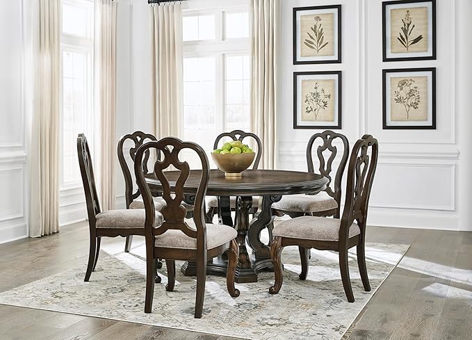 Signature Design by Ashley Maylee Classic Upholstered Armless Dining Chair - Image 14