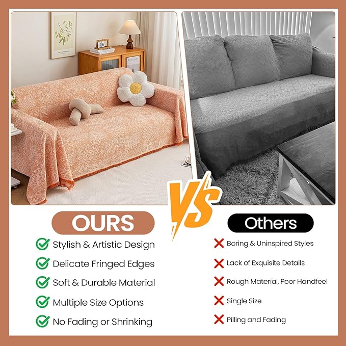 STACYPIK Boho Sofa Cover for Pets, Washable Dogs Protector for Living Room - Image 4