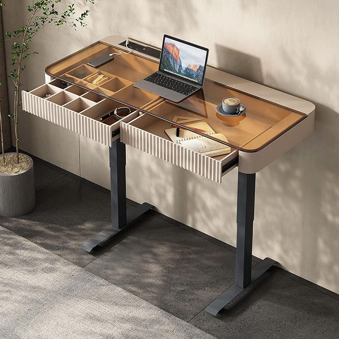 Lartis Office Desk, Electric Computer Lift Table Standing Desk by Lartis