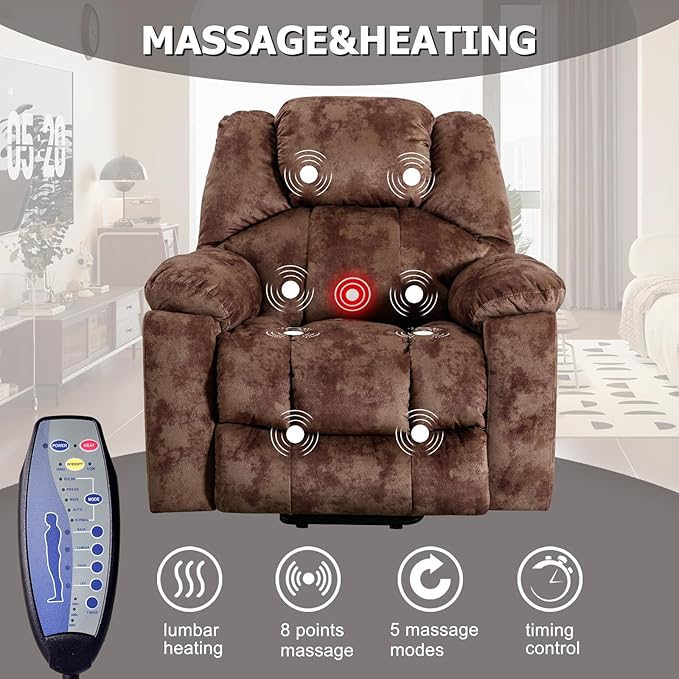 Phoenix Home Large Power Lift Recliner - Image 3
