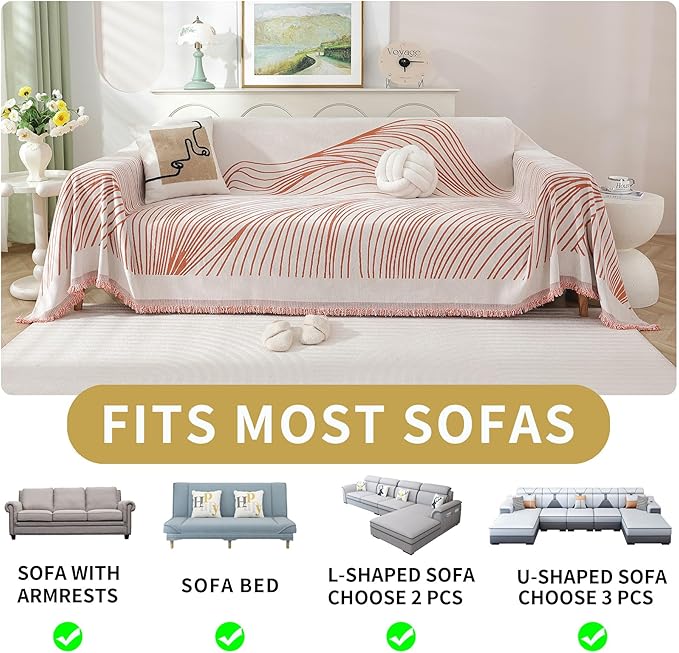 Non Slip Sofa Covers Couch Covers - Image 6