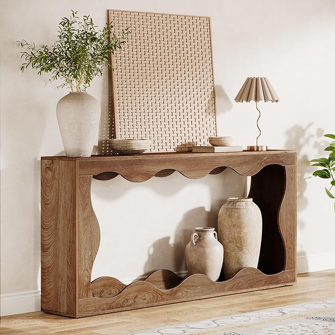 Tribesigns 63 Inches Farmhouse Console Table by Tribesigns