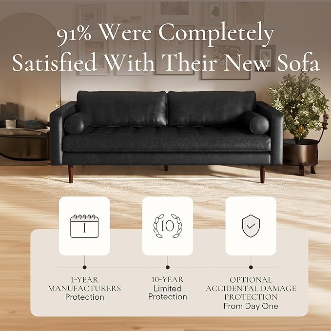 Poly & Bark Napa Leather Couch - Image 8