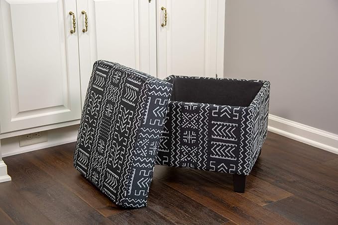 Homepop Home Decor | K7342-F2267 | Classic Square Storage Ottoman - Image 11