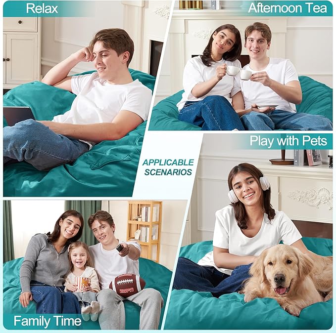Homguava 5 FT Bean Bag Chair: 5' Bean Bags - Image 5
