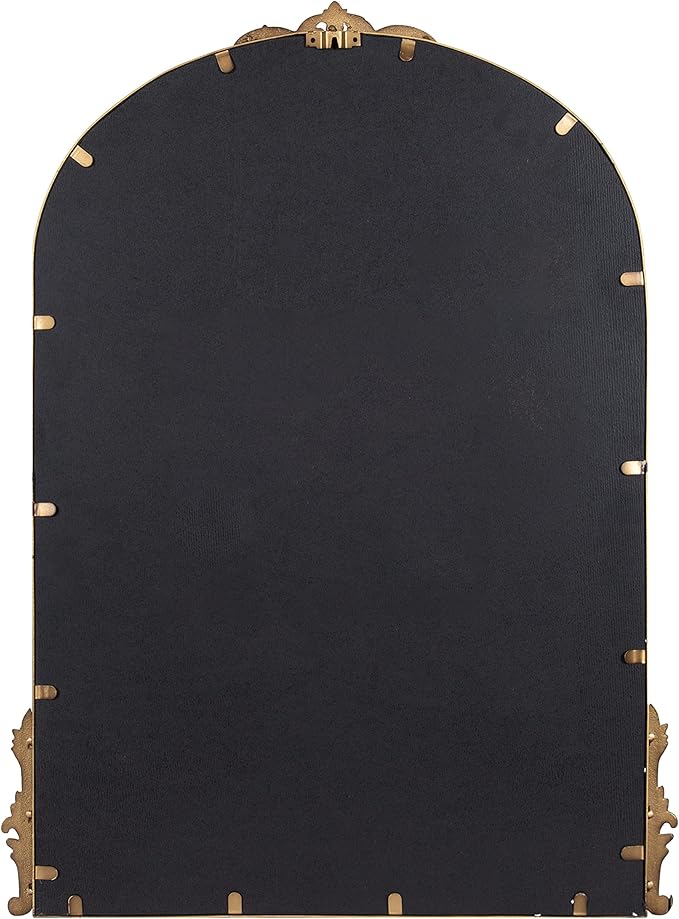 Kate and Laurel Myrcelle Traditional Arched Mirror; 25 x 33; Gold; Decorative - Image 5