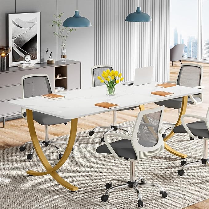 Tribesigns Executive Desk, 63” W x 31.5” D Large Office Desk, Modern Computer - Image 4