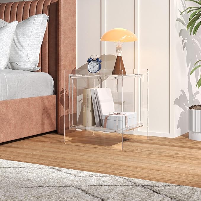 Acrylic End Table, Side Table Nightstand - Image 5