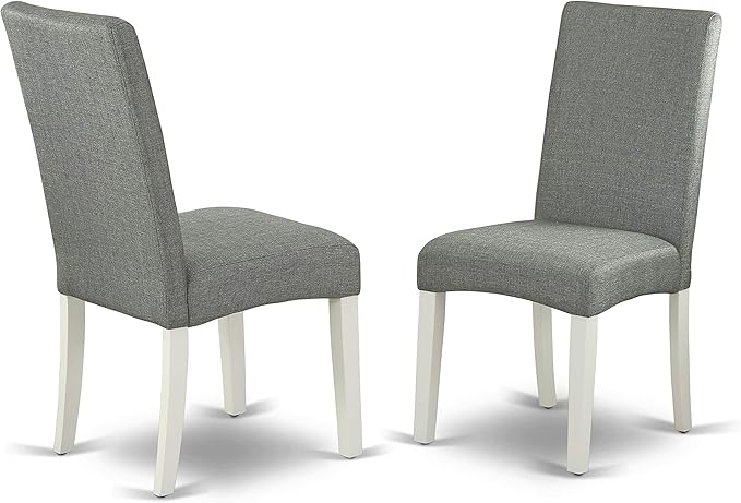 East West Furniture LGDR7-LWH-07 7 Piece Modern Dining Table Set Consist of a - Image 6