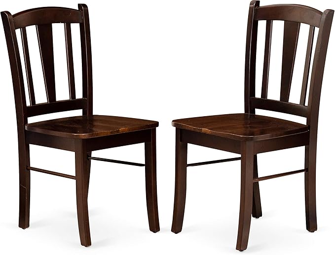 East West Furniture ESDL3-MAH-W 3 Piece Dinette Set - Image 5