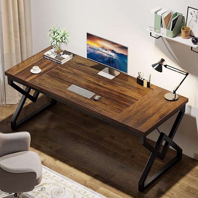 Tribesigns 63-inch Executive Desk, Large Office Computer Desk - Image 5