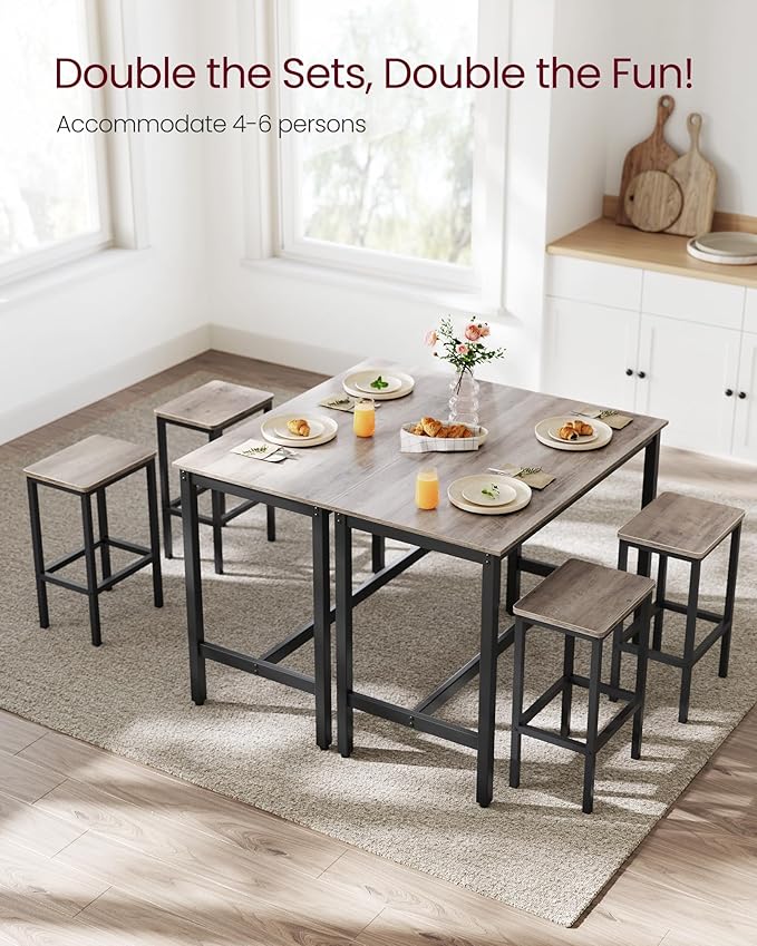 VASAGLE Bar Table Set, Bar Table - Image 3