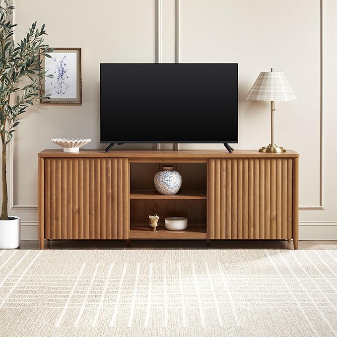 Walker Edison Flynn Scandinavian Reeded TV Stand by WalkerEdison
