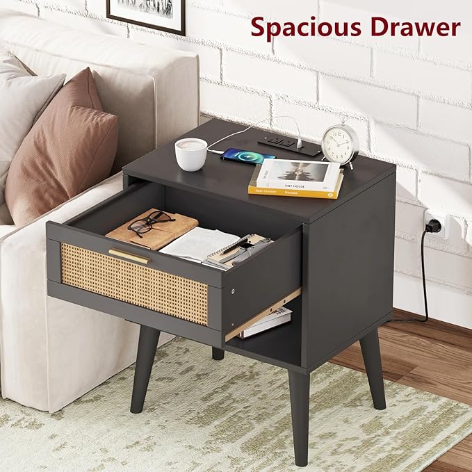 Irontar Nightstand Set of 2, Bedroom Night Stand - Image 5