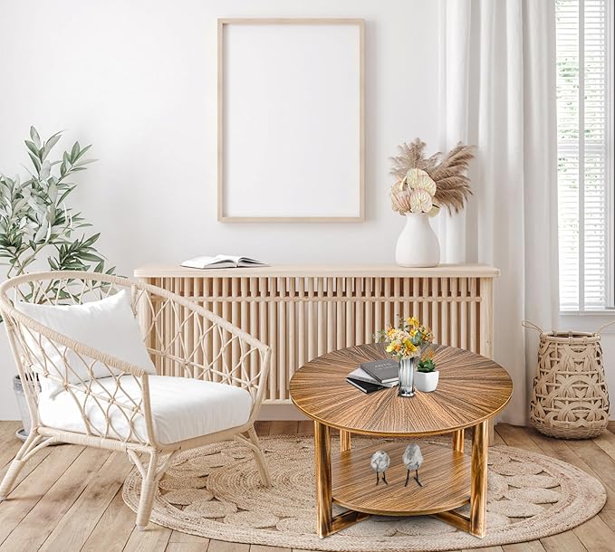 Coffee Tables for Living Room, Small Round Coffee Table - Image 2