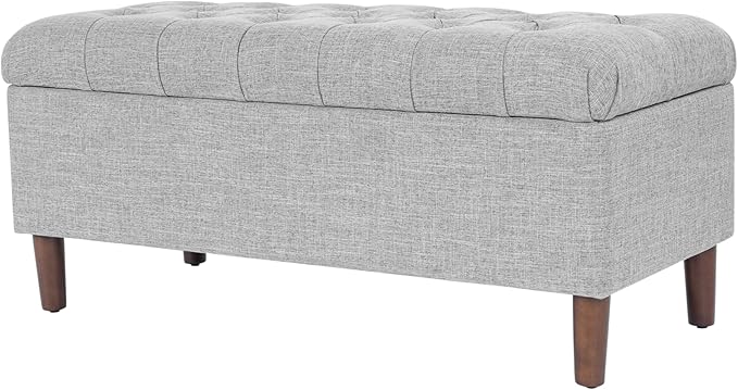 HomePop Home Decor | Tufted Ainsley Button Storage Ottoman Bench - Image 11