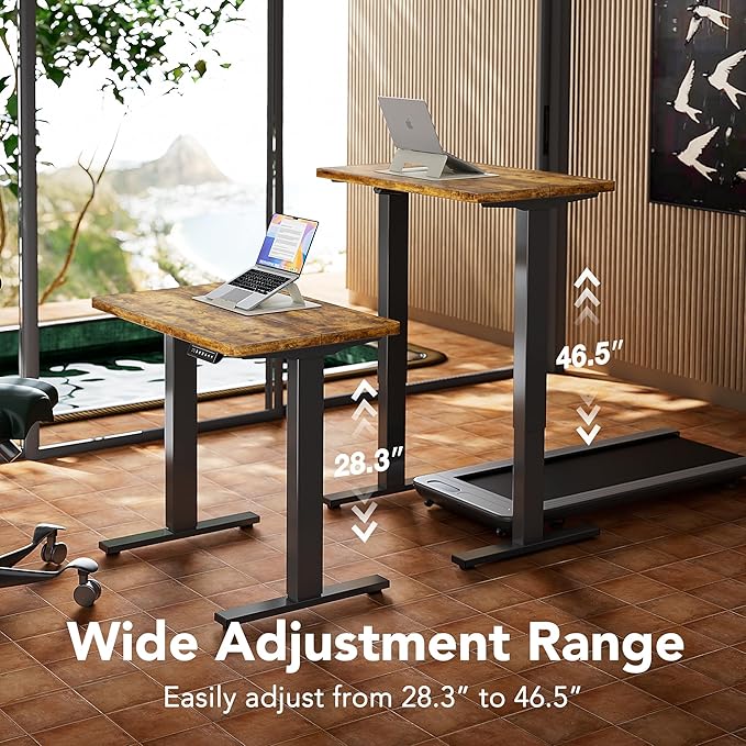HUANUO 55 x 28 inch Electric Standing Desk Adjustable Height, 4 Memory Height - Image 4