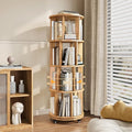 4-Tier Rotating Bookshelf, 360° Spinning Stackable Bookcase, Freestanding by IUNVR