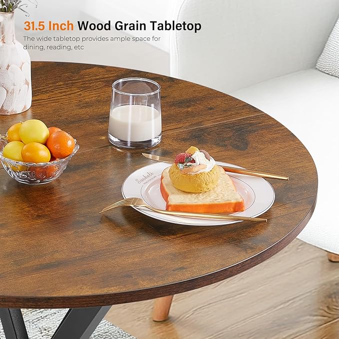 Unovivy 31.5" Small Round Dining Table - Image 3