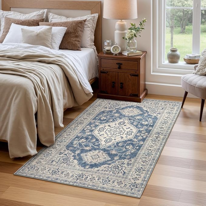 Lahome Oriental Area Rug, 3x5 Washable Rugs - Image 4