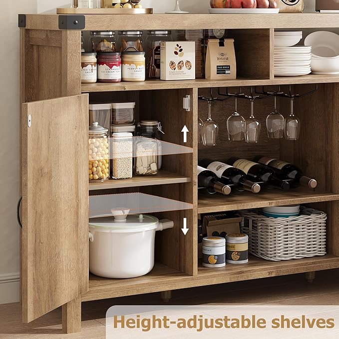 IDEALHOUSE Rattan Buffet Cabinet - Image 3