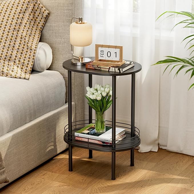 Small Round Side Table, Bedside Table by DGSANDGPuttheCustomerFirst