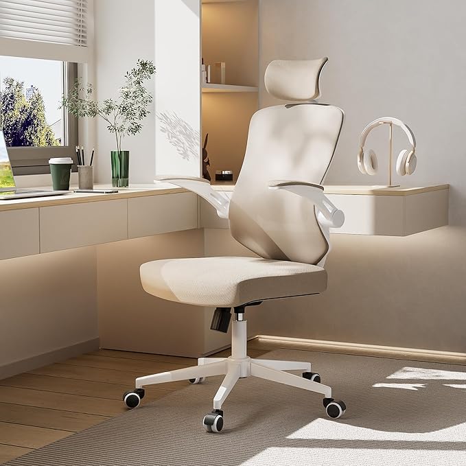 Desk Offiice Chair, Ergonomic Comfy Mesh Chair, Home High Back Gaming Executive - Image 7