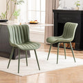YOUNUOKE Mid-Century Modern Dining Chairs Set of 2, Armless Accent Chair by YOUNUOKE