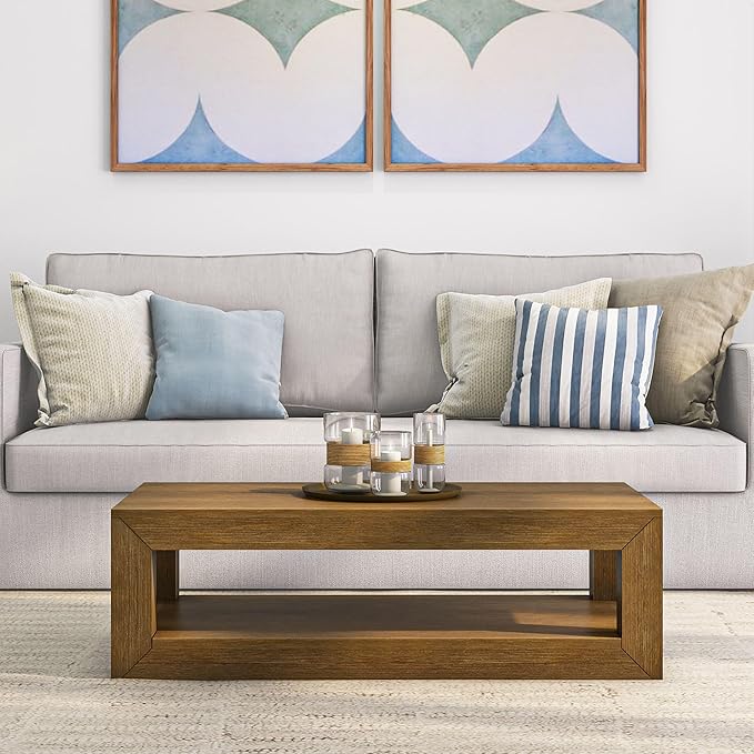 Plank+Beam Modern Rectangular Coffee Table - Image 2