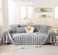 VM VOUGEMARKET Plush Sofa Cover Thick Faux Fur Shaggy Fuzzy Sectional Couch by VMVOUGEMARKET