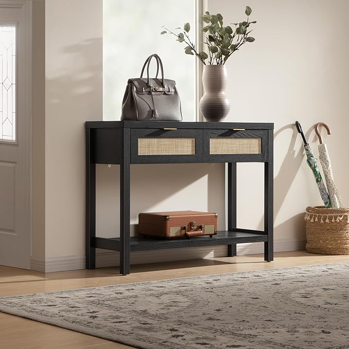 SICOTAS Black Console Table Set of 2 - Image 8