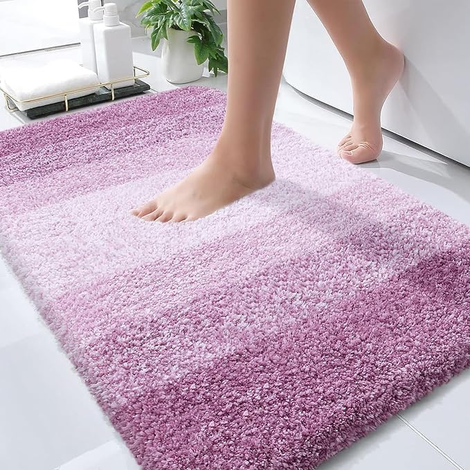OLANLY Bathroom Rugs Mat 30x20, Extra Soft Absorbent Microfiber Bath Rugs by OLANLY