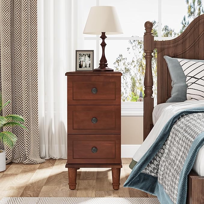 Tribesigns Solid Wood End Table, Fully Assembled Narrow Side Table - Image 6