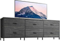Huuger 63 Inch Long Dresser for Bedroom, TV Stand for 55, 70 Inch TV, 6 Drawer by Huuger