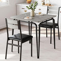 Dining Table for 2, Small Table and Chairs Set of 2, Square Dinette Set for 2 by GarveeHome