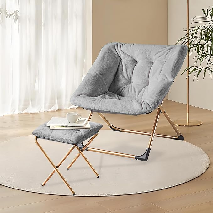 Comfy Oversized Saucer Chair - Image 8