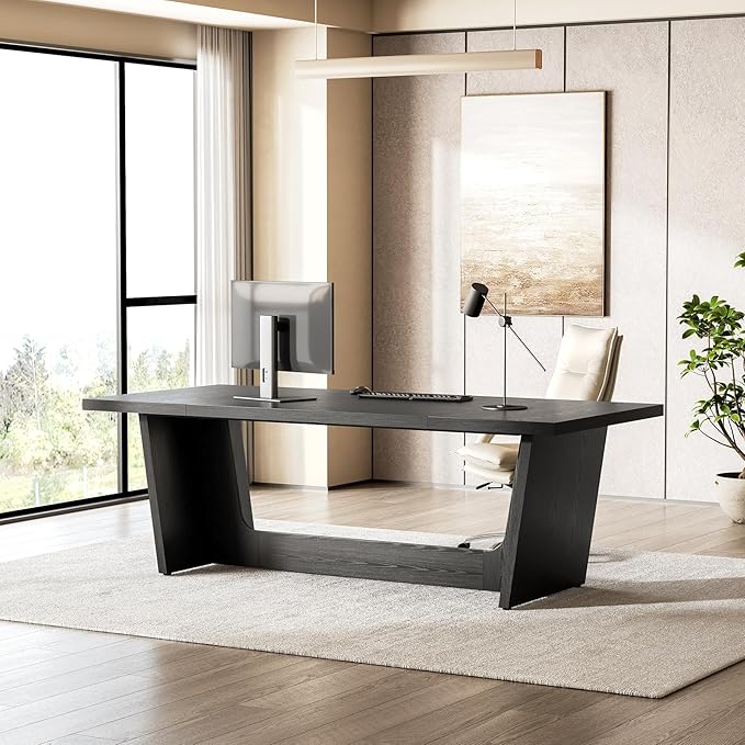 1Easylife 70.87 Inches Long Executive Desk, Industrial Simple Study Writing by 1Easylife