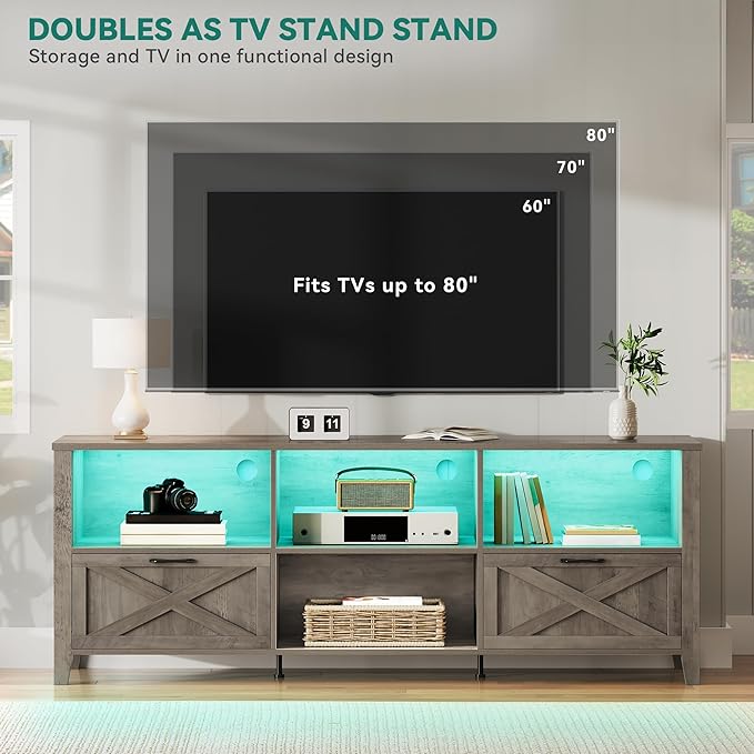 YITAHOME 70 Inch Farmhouse TV Stand - Image 3